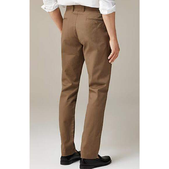 J.Crew 1040 Athletic Tapered-Fit Tech Pants Mens W32 L34 Brown Performance AU209 - Picture 2 of 10